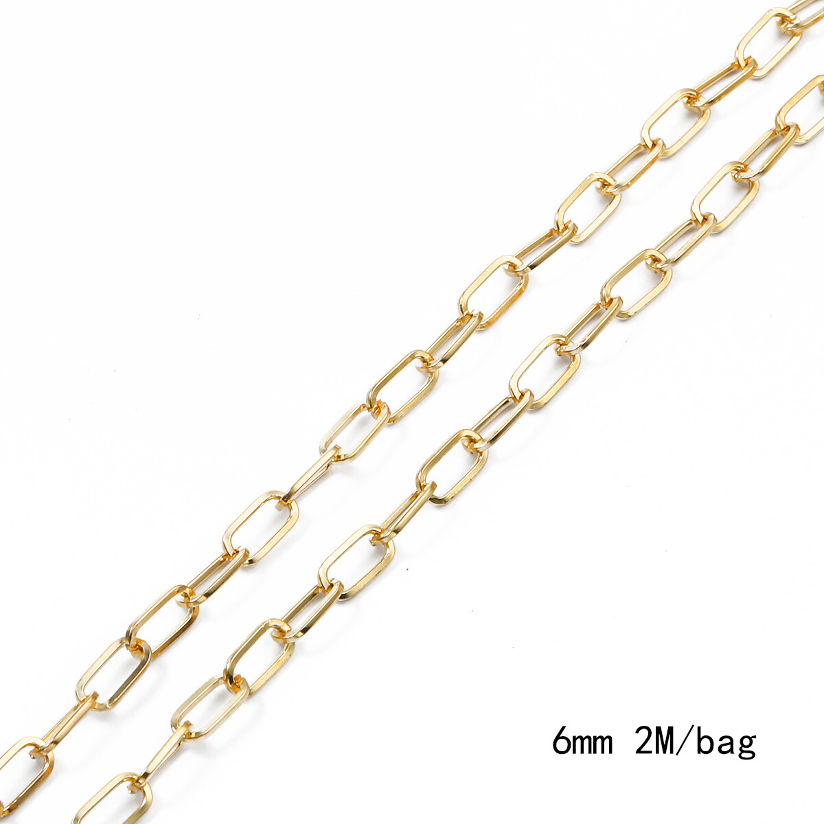 1-5Meter Gold Rhodium Basic Iron Chains Necklace Connector Link Chain For DIY Jewelry Making Findings Supplies Accessories