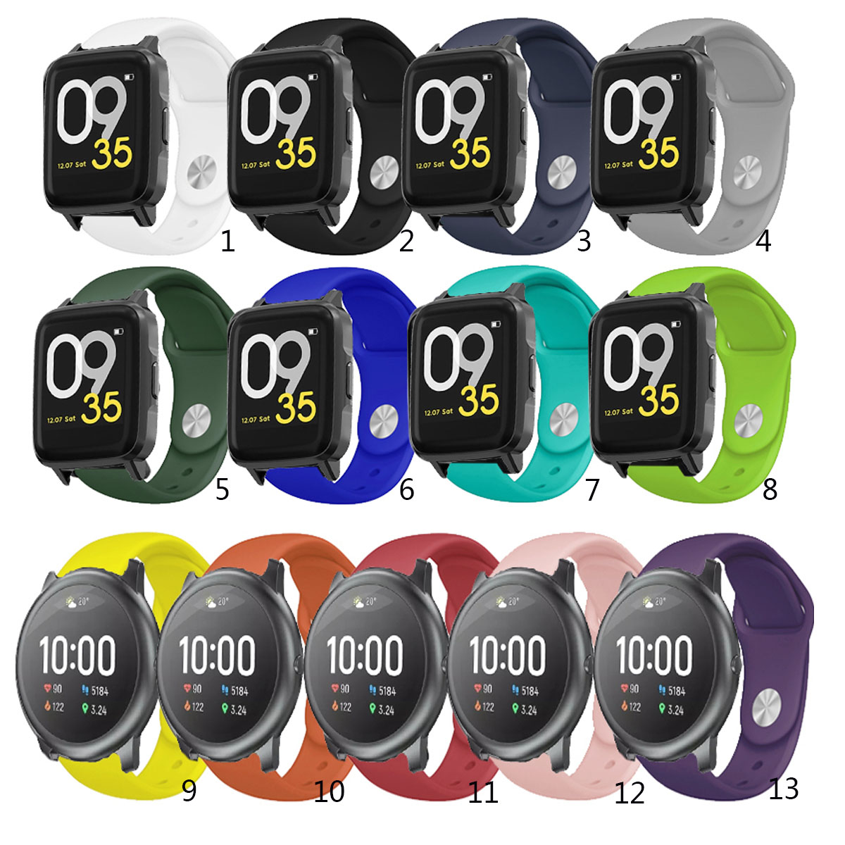 Dây Đeo Băng Silicon Mềm Cho Raylou Năng Lượng Mặt Trời LS01