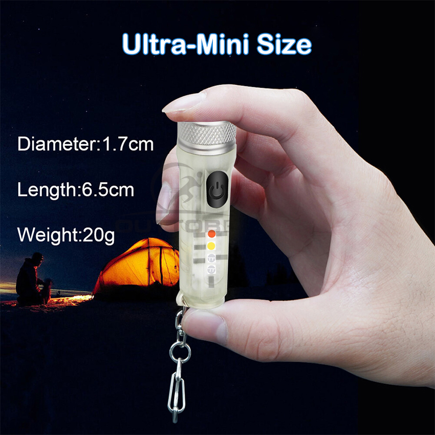 Outtobe Đèn pin kiêm móc khóa SST20 đầu ra tối đa 500 lumens