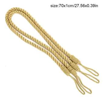 Thick Quality Plain Rope Curtains Tie Backs Tiebacks Decorative