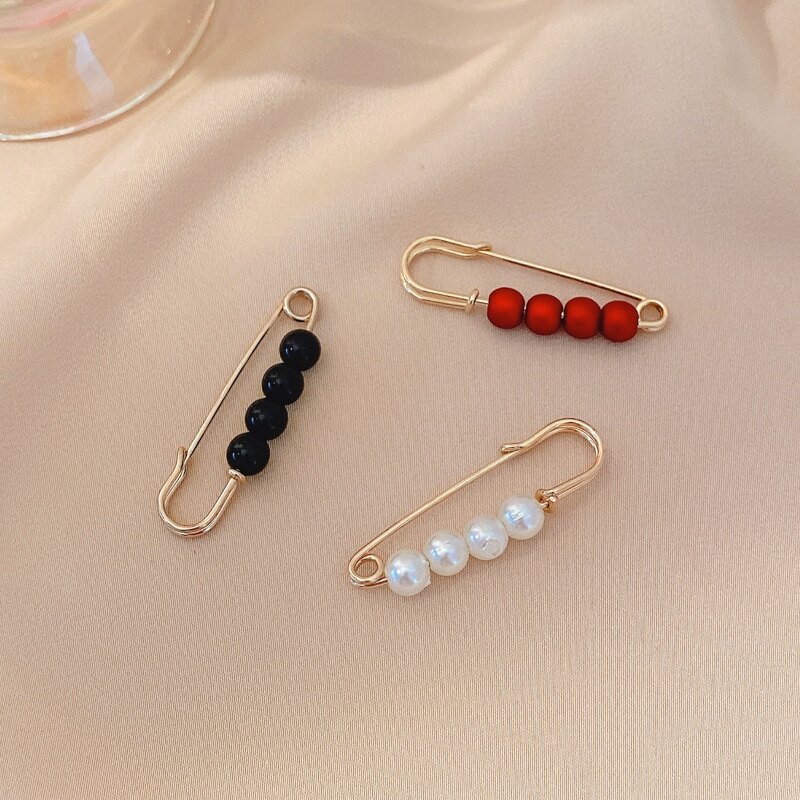 [ACC]Summer Waist Pants Tightening Pin Korean Fashion Pearl Brooch
