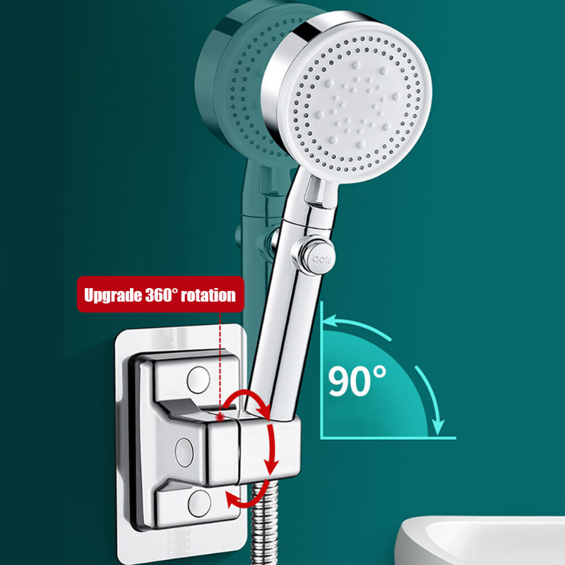 1PC Đầu vòi sen chủ có thể điều chỉnh tường vòi sen chủ Punch-Free vòi hoa sen giá đỡ cầm tay phụ kiện phòng tắm