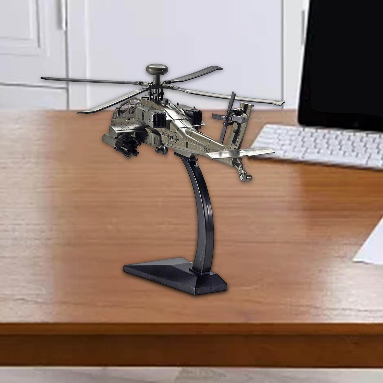 gamchiano Alloy Model Stable Durable Helicopter Model for Desktop Decor