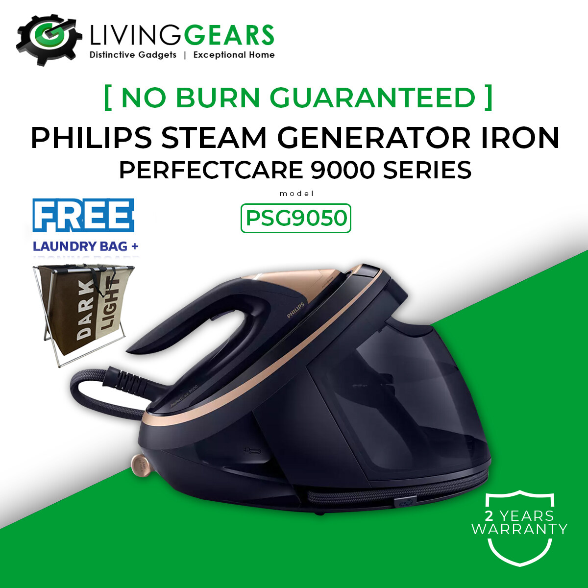 PHILIPS PSG9050 PerfectCare 9000 Series Steam Generator Iron (With AI ...