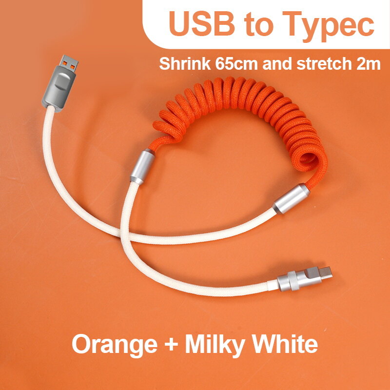 3A Hợp Kim Nhôm Cáp Sạc Nhanh Sạc PD Cáp Dữ Liệu Có Thể Thu Vào Cho Samsung Galaxy IP OPPO Xiaomi Huawei 2M