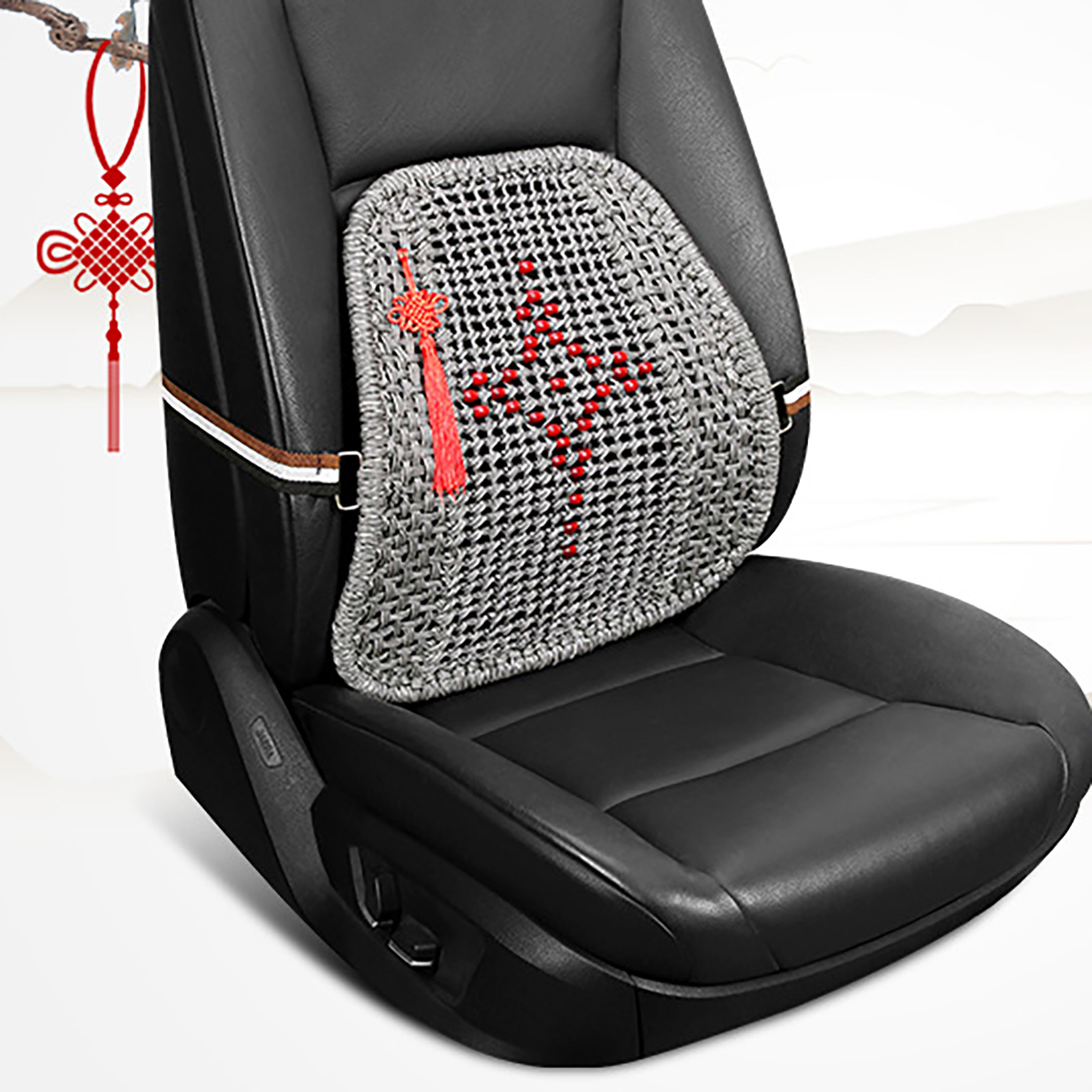Back Support Mesh Ventilate Wear-resistant Moisture Absorption Durable Dirt-resistant Relief Pain Ergonomic Car Seat Chair Lumbar Back Support for Office Durable Back Support