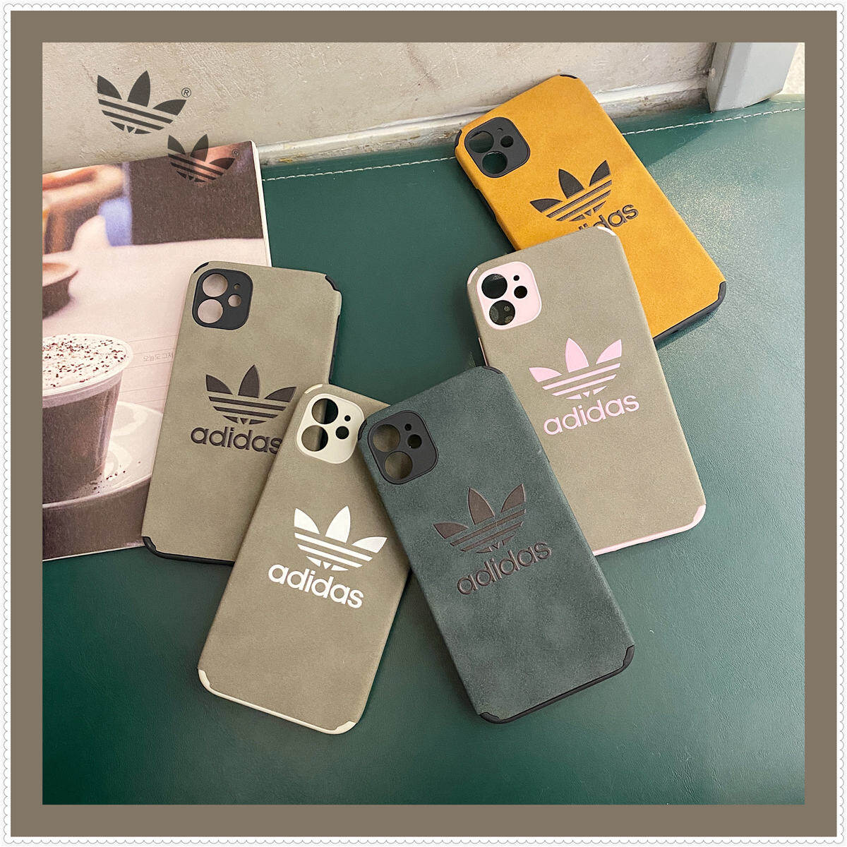 【Fast Delivery】For Apple IPhone 12 Pro Max 11 Case Lens Protection Sport Brand Phone Cover for IPhone XR XS Max Casing Cute Cartoon Lucky Couple Phone Case for IPhone 6 7 8 Plus SE 2020 Back Cover Girl Gift