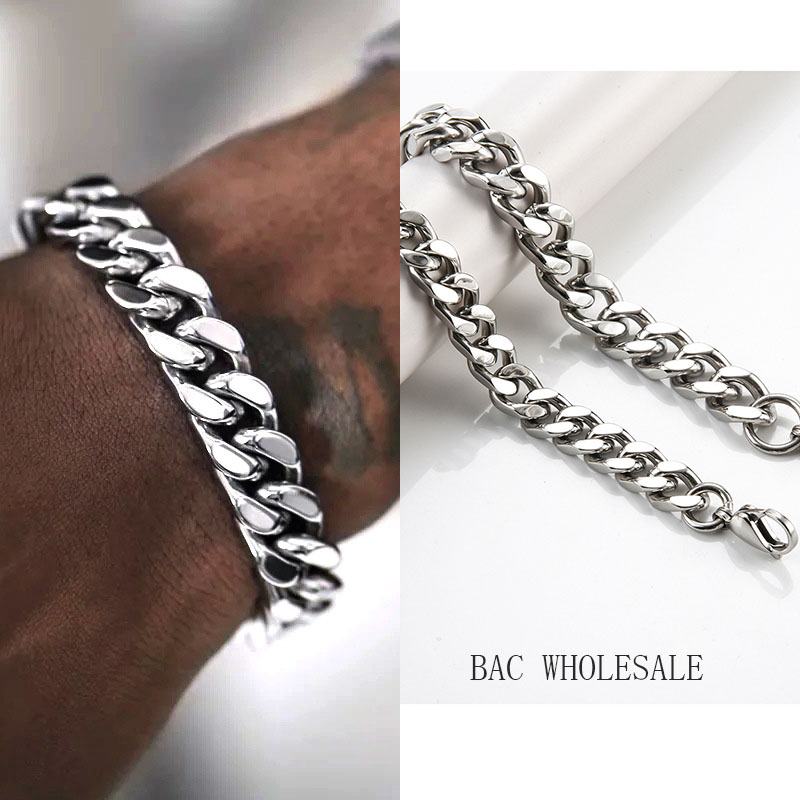 Jual Silver Chain Bracelet Mens Terbaru 