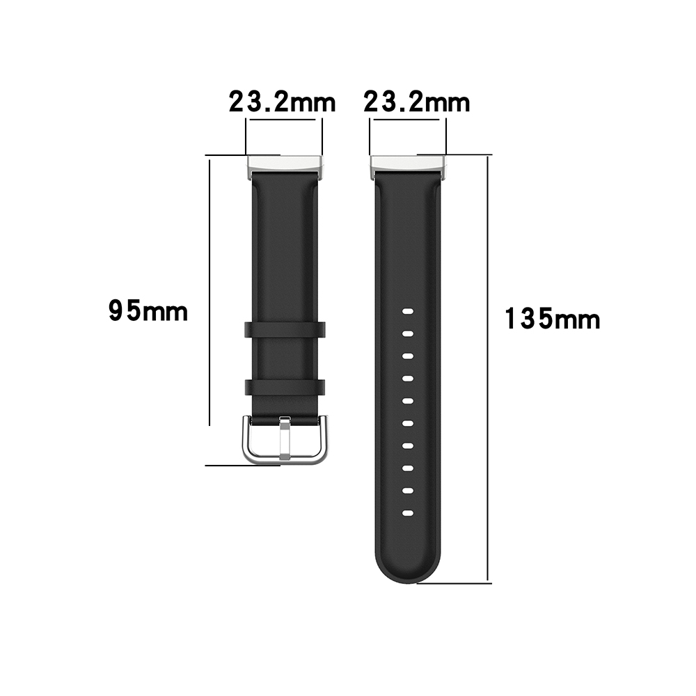 For Fitbit Sense/Sense 2/Versa 3/Versa 4 Leather Straps, Soft Genuine Leather Watch Bands Compatible for Fitbit Sense/Versa 3 Smartwatch Bands