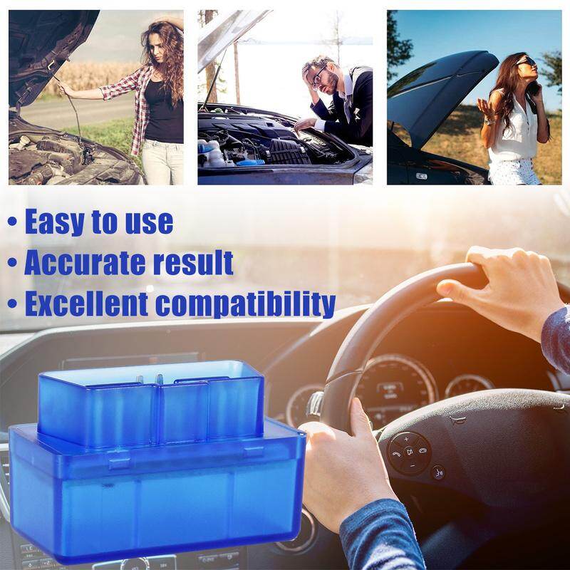 Tự động Bluetooth Máy Quét Chẩn đoán xe mini OBD2 máy quét xe mini OBD2 máy quét Tương thích với hệ thống IOS và Android chuyên nghiệp tự động Bluetooth Máy Quét Chẩn Đoán xách tay OBDII Đầu đọc mã đèn xe ô tô chẩn đoán công cụ quét cho xe ô tô tự động
