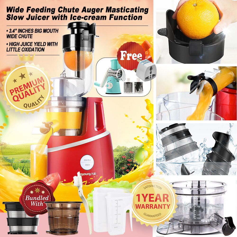 JOYOUNG 86MM BIG MOUTH WIDE CHUTE, HIGH JUICE YIELD WITH LITTLE