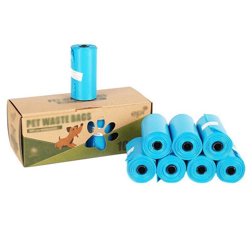 Túi Phân Chó 10/Roll Túi Đựng Chất Thải Thú Cưng Thân Thiện Với Môi Trường Có Thể Phân Hủy Sinh Học Thú Cưng Đi Bộ Ngoài Trời Dụng Cụ Dọn Vệ Sinh Môi Trường