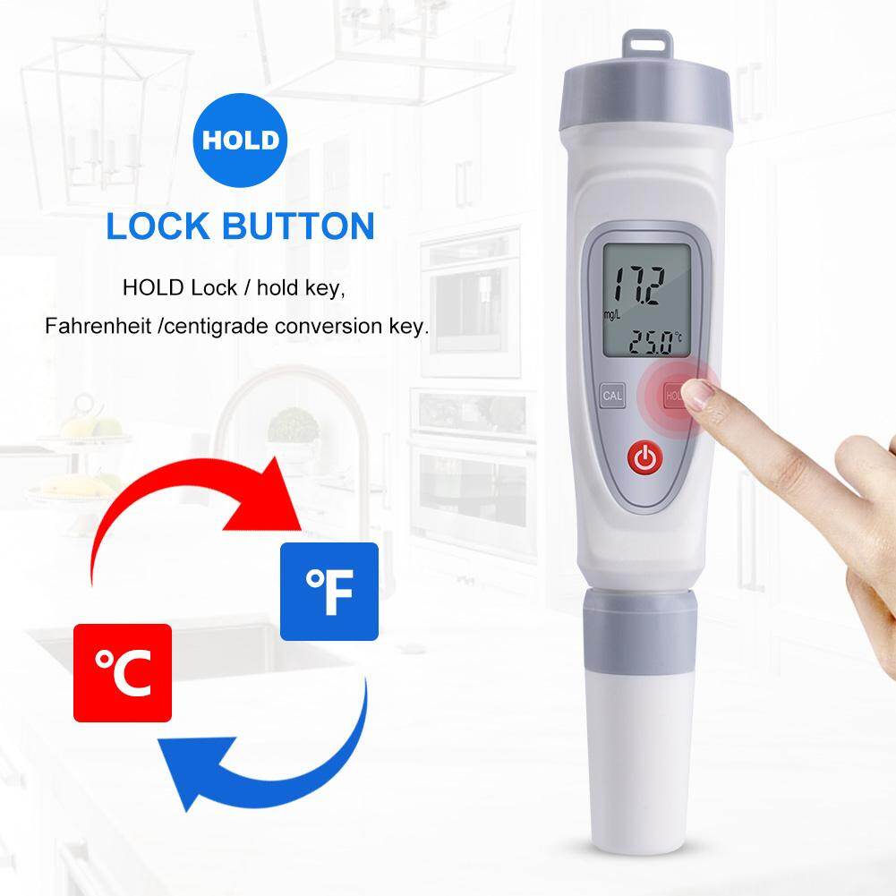 yieryi Dissolved Oxygen Meter Portable JPB-70A Water Quality Tester Dissolved Oxygen Detector
