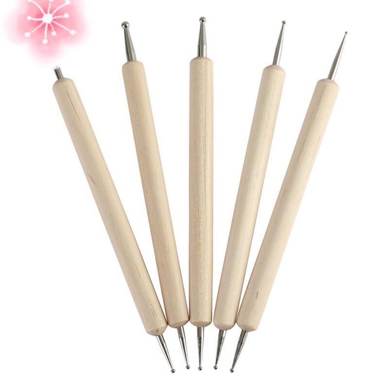 Sét 5 cây chấm bi gỗ tiện dụng