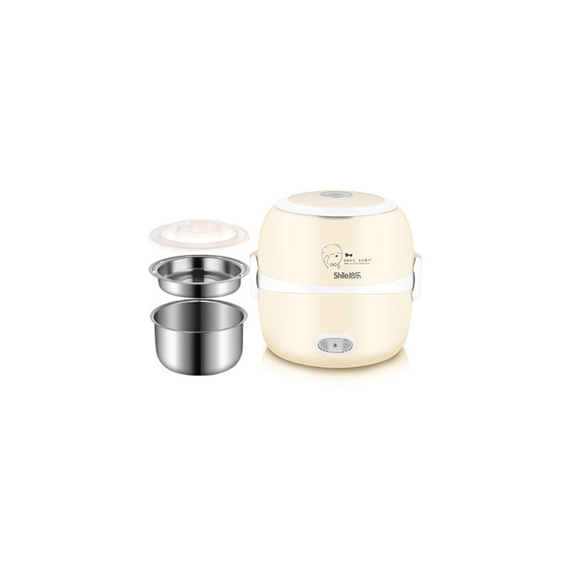 XiaoZhubangchu Electric lunch box heating insulation small electric steamer cooking steaming hot rice artifact student dormitory mini kitchen utensils rice cooker