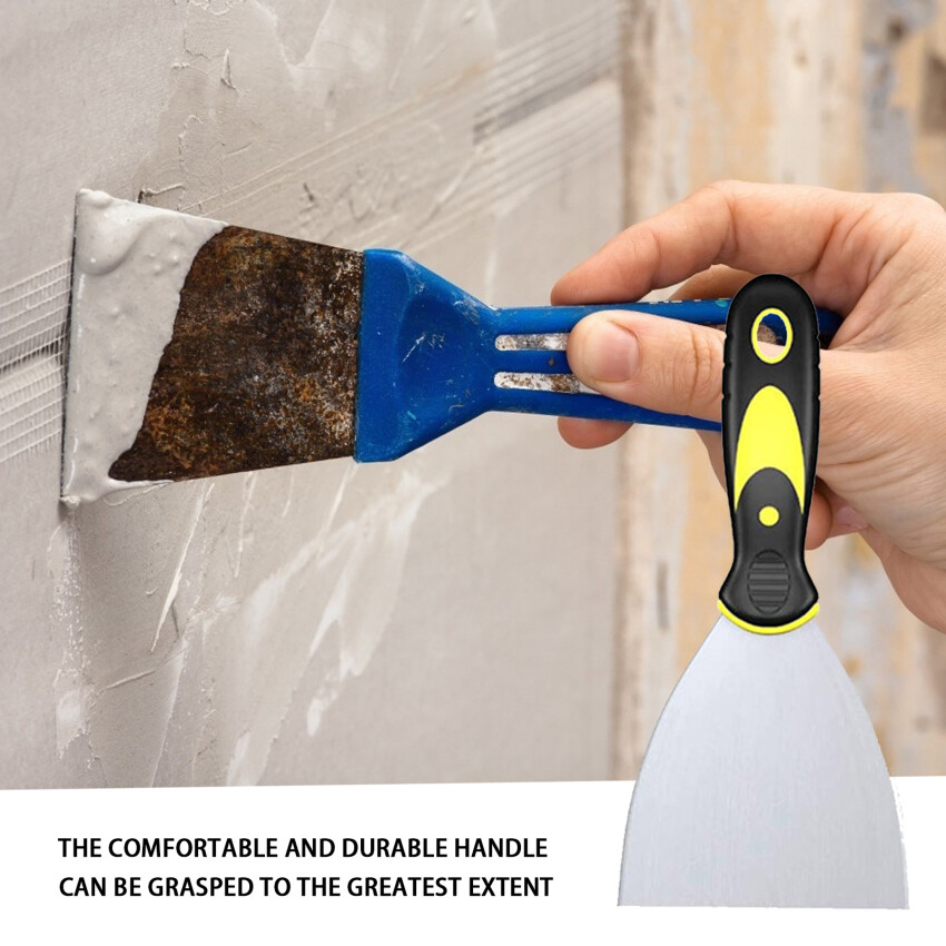 4 pcs Wall Paint Scraper And Putty, Wallpaper Scraper Set, With Anti-Skid Handle, Plastering Tool, Scraper, DIY Hand Tools (2, 3, 4, 5 Inches)