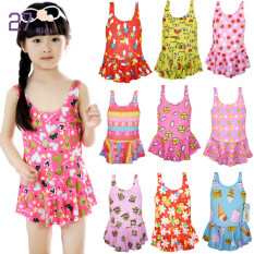 27 Trẻ Em Em Bé Bé Gái Đồ Bơi Đầm Dây Bãi Biển Mùa Hè Mặc Trẻ Em Phim Hoạt Hình Backless Áo Tắm Một Mảnh Cho 1-5Y Trẻ Em