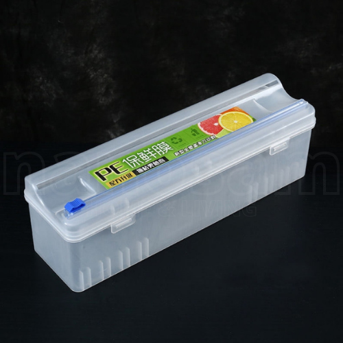 Plastic Wrap Cutter Box Food Plastic Wrap Cutter box Slide to Cut Cling