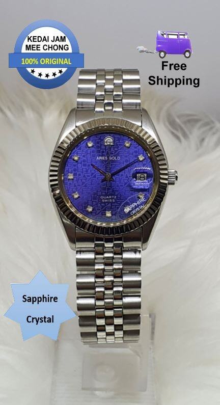 Aries gold sapphire crystal sale