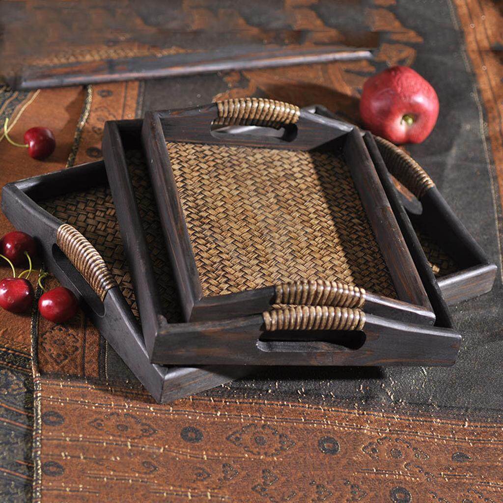 wooden lap tray with handles