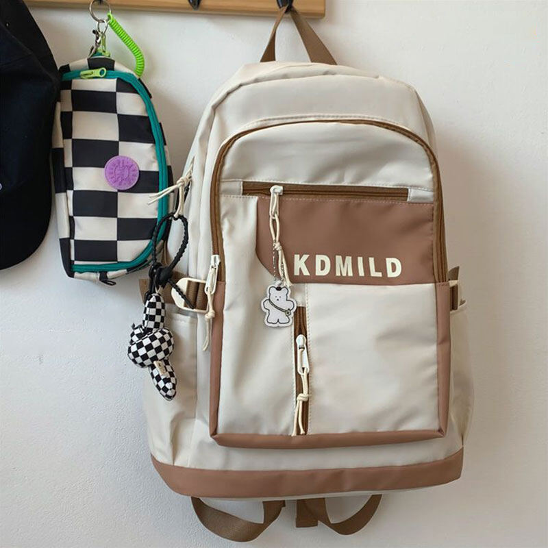 WOMA New lady bag simple college backpack high school students backpack large capacity backpack