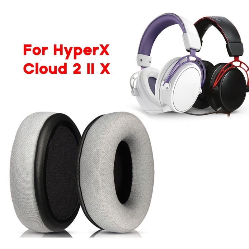 【Ready Stock】Soft Earpads Ear Pads for HyperX Cloud 2 II X Earphone Memory Sponge Earcups Easily Replaced Ear Cushion Replacement