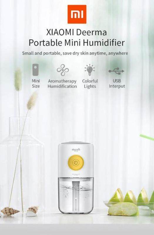 Original Xiaomi Deerma Mini USB Air Humidifier Mute Home Bedroom Protable Aromatherapy Machine from Xiaomi youpin Singapore