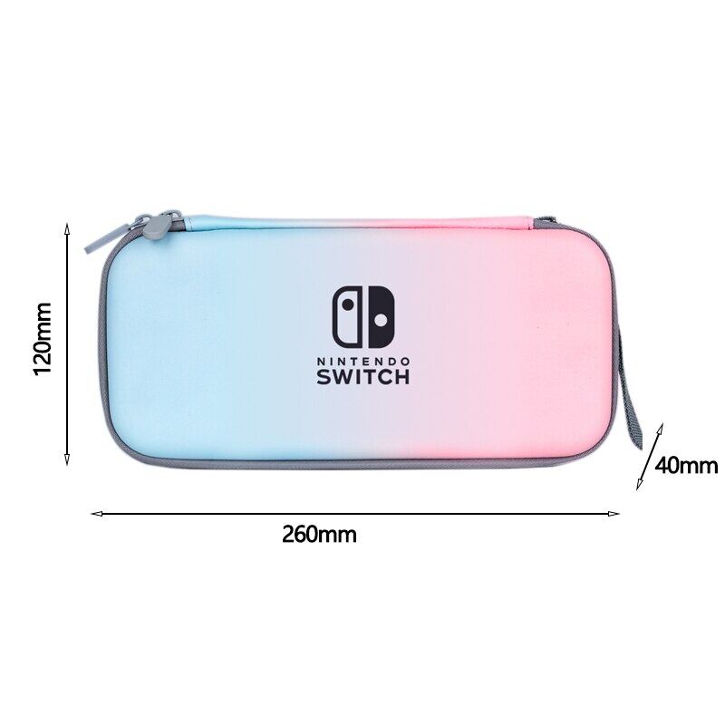 Carrying Case for Nintendo Switch Protective Case Cover Storage Bag PU Gradient for Switch OLED Travel Portable Pouch Accessory