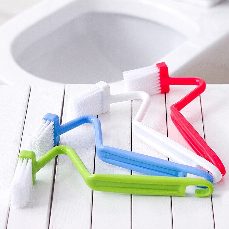 YESPERY Portable S-shaped Toilet Brush Household Cleaner Shower Room Accessories Cleaning Brush Curved Flex Handle#1
