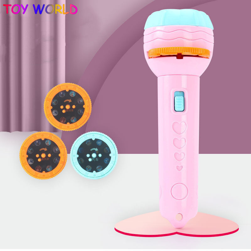 Sách Truyện Ngủ Cho Bé Hình Động Vật Hoạt Hình LED Chiếu Đèn Pin, Đèn Pin Máy Chiếu Tương Tác Đồ Chơi Giáo Dục Sớm Đồ Chơi Phát Sáng Cho Trẻ Em