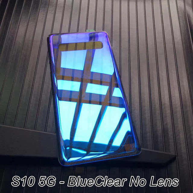Modified Back Cover For Suitable For Samsung Galaxy S10 Plus S10 5G Battery Cover Back Glass Clear Panel Rear Housing Door Replacement Parts