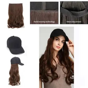 Long Curly Wig Cap Long Hair Baseball Cap Ball Caps Casual Hat