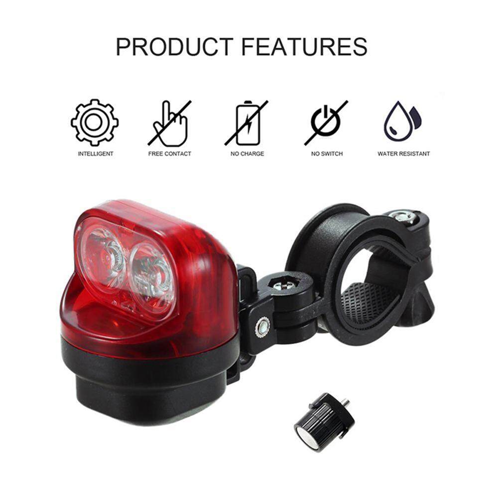 Bicycle LED Tail Light Selfpowered Induction Bike Light