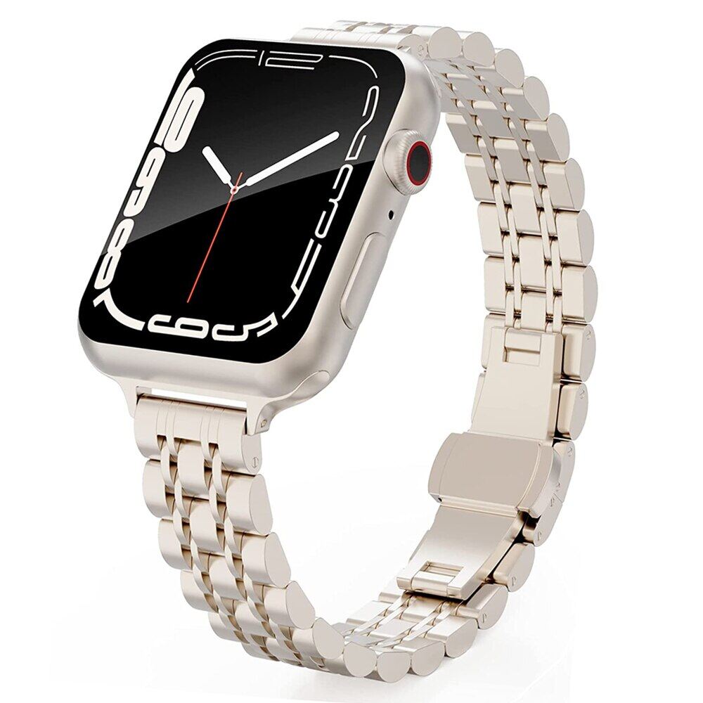 Slim Stainless Steel Strap For Apple watch band S10 42mm 46mm 49mm
