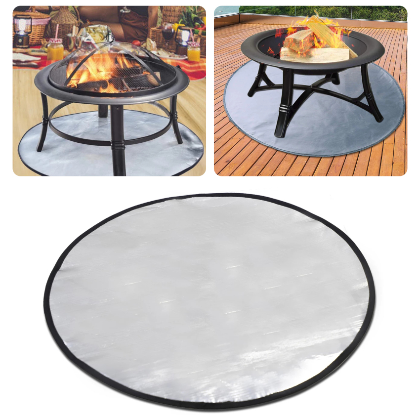 36 Fireproof Mat แคมป์ไฟ Mat แคมป์ไฟ Pad ฐานเคสเหมาะสำหรับ Deck - GOBIG ...