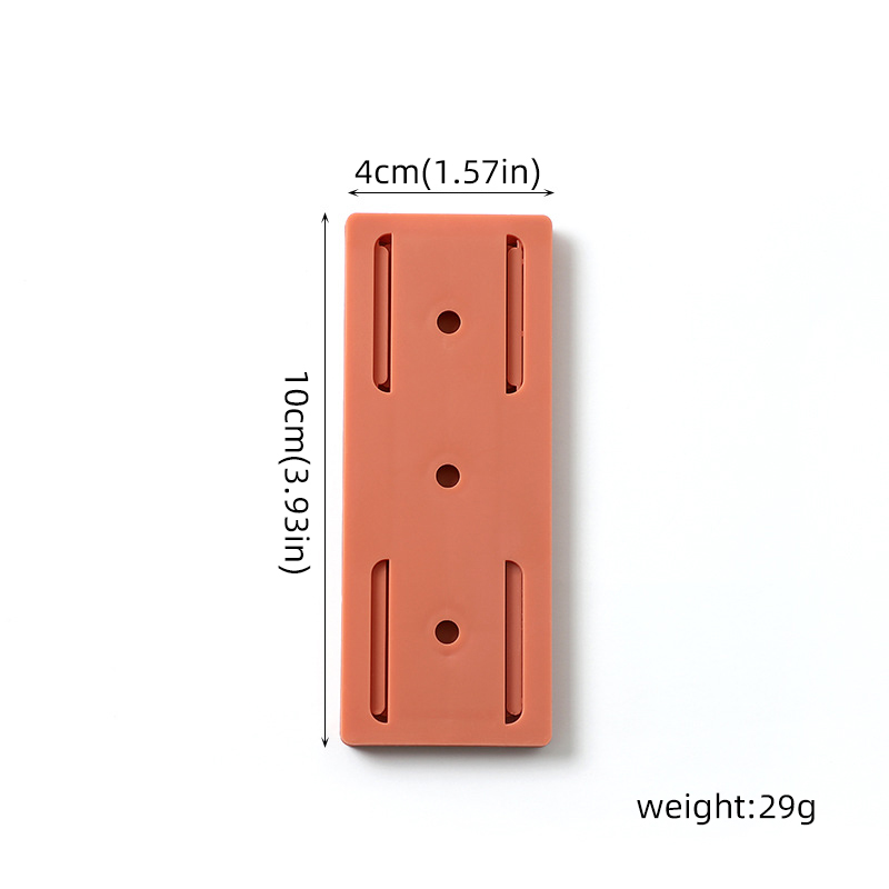 Houseeker Wall-Mounted Sticker Plug-in Board Home Self-Adhesive Socket Fixer Cable Wire Organizer Power Strip Holder Socket Holder