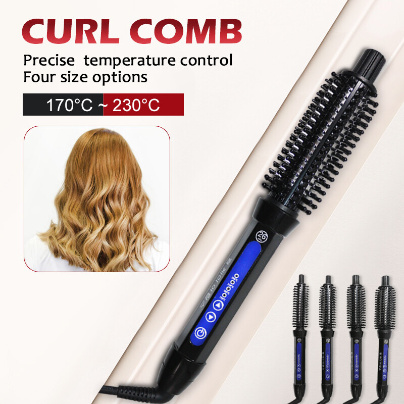 2 In 1 pro Ceramic Hair Curler Electric Comb Hair brush Hair Curlers Roller Styling Tools Hair Curling Iron Multifunction
