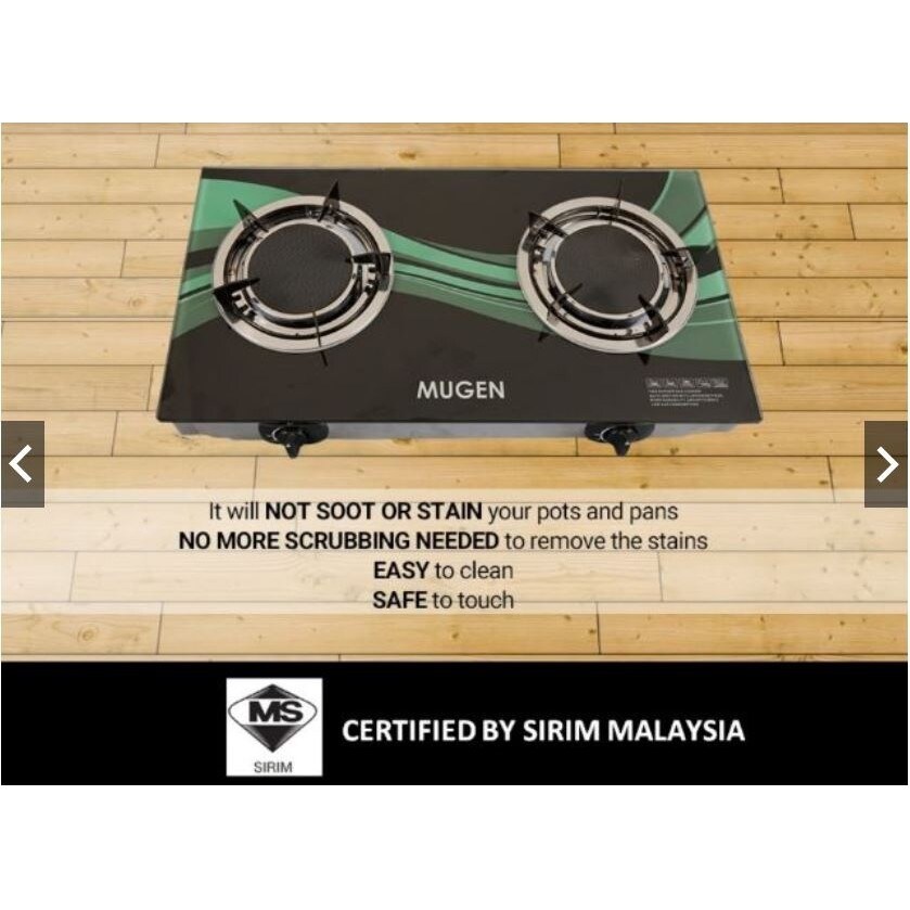 NEW MUGEN Infrared Gas Cooker Glass Top Infrared Gas Kitchen Stove