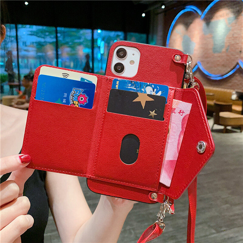 Multi-function Wallet Phone Case For Xiaomi Redmi Note 9 Redmi Note 8 Pro Redmi Note 9 Pro Redmi Note 5 Pro Redmi Note 7 Redmi Note 8 Women's Fashion Classic Leather Cross body Card Bag Back Cover