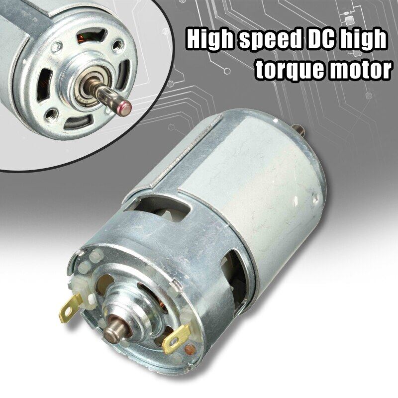 Dc 12v-24v motor 775 13000~15000rpm high speed dc large torque motor ball bearing tools 150w electric motor tool electric machinery