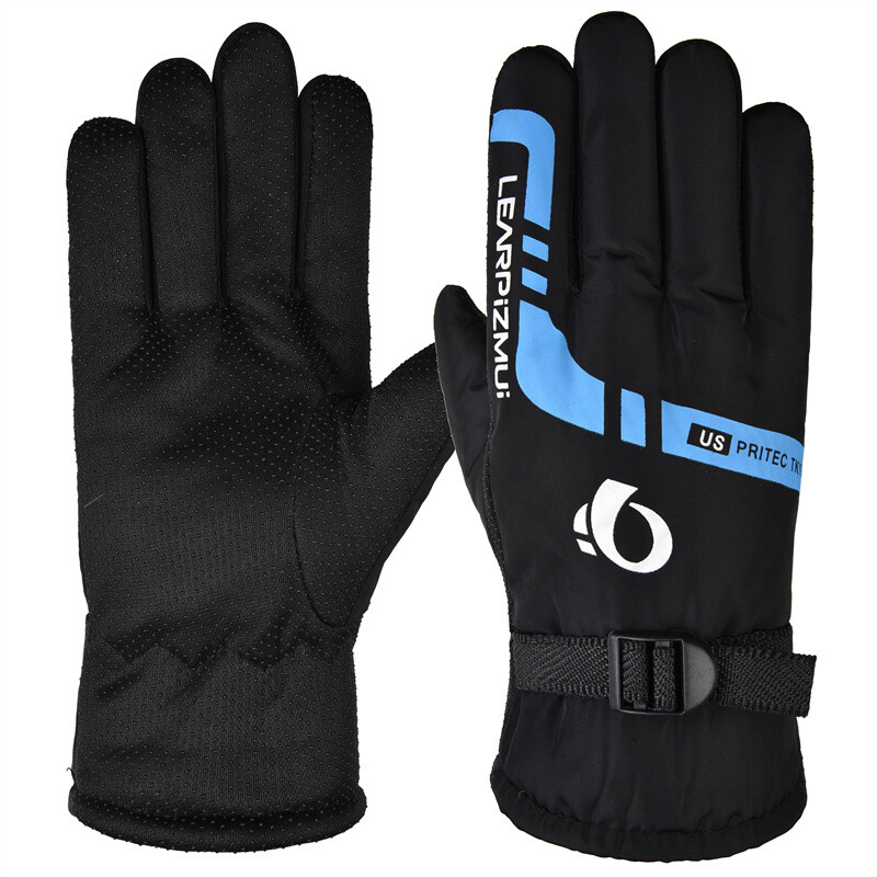 Pnate QNEY Men Waterproof Winter Cycling Warm Gloves For Riding Motorcycle Outdoor Sport