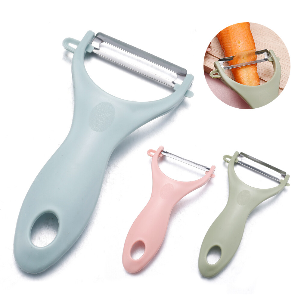 【Homior】1/3PCS Multi Functional Stainless Steel Peeler Portable Vegetable Kitchen Multifunctional Peeler Kitchen Household Kitchen Peelers
