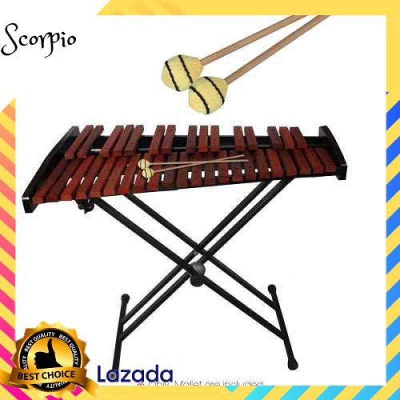 BEST SELLER Marimba Stick Mallets Xylophone Glockensplel Mallet with Beech Handle Percussion Instrument Accessories for Professionals Amateurs 1 Pair (Wood Color) Malaysia