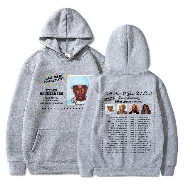 Call Me If You Get Lost Hip Hop Hoodie Tyler The Creator Printed Streetwear Men Women Fashion Sweatshirts Oversized Tour Hoodies