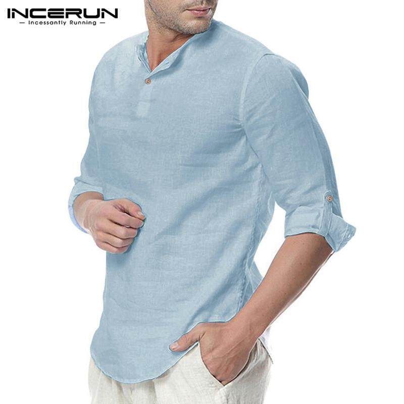 YUNY Mens Business Long-Sleeve Button Slim Fit Blouses and Tops Shirts Blue 2XL