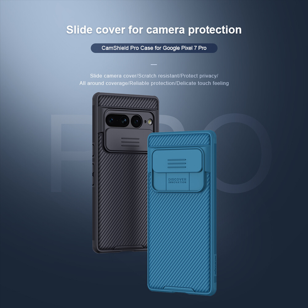 NILLKIN Ốp CamShield Pro Cho GOOGLE Pixel 7 Pro Ốp Lưng Bảo Vệ Máy Ảnh Trượt Google Pixel7 Pro Ốp Lưng Phong Cách Doanh Nhân