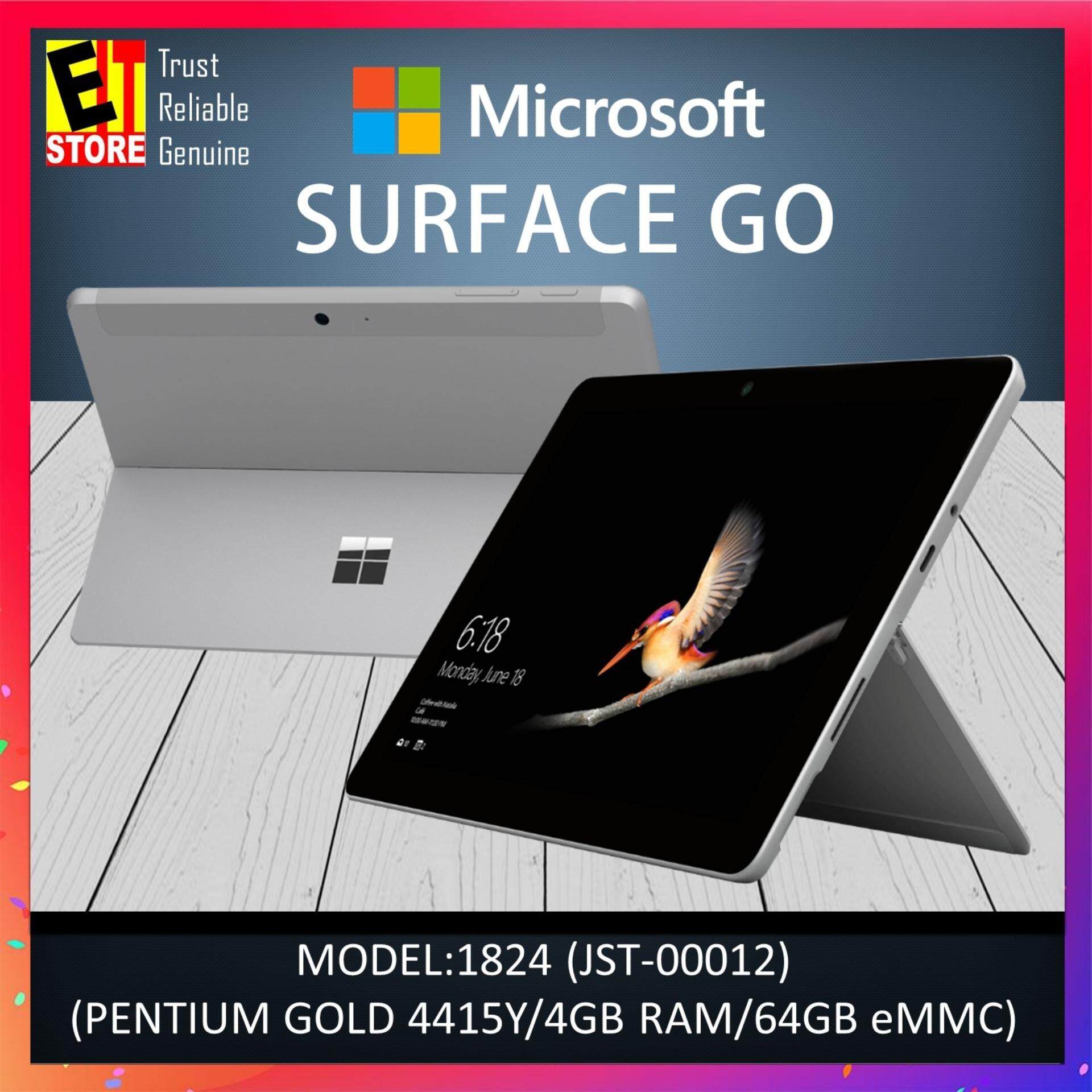 MICROSOFT SURFACE GO MODEL:1824 (JST-00012) (PENTIUM GOLD 4415Y/4GB RAM/64GB/W10 PRO/1YR) Malaysia