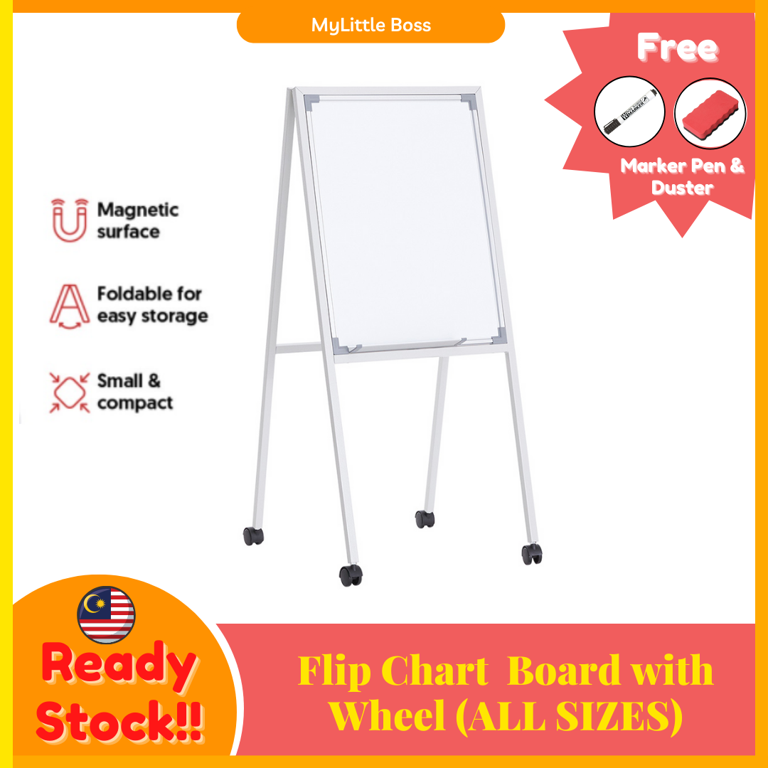 Cheap Deal 1.5x2 2x2 Flip Chart Board with roller whiteboard