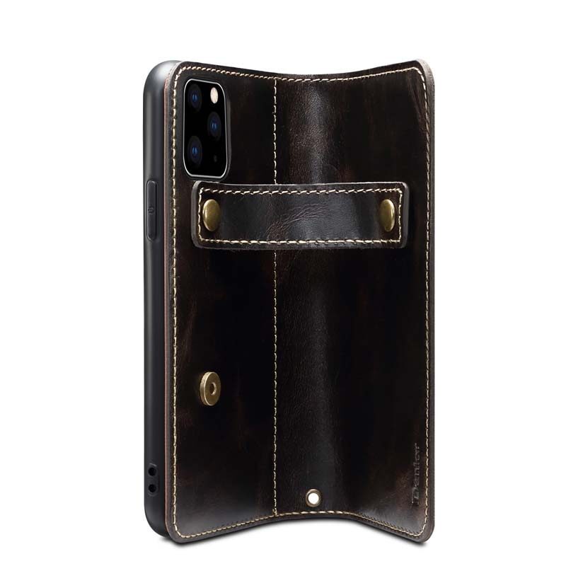 Bao Da Thật Cho iPhone 13 Pro Max IPhone13 Ốp Ví Mini Có Dây Đeo Tay