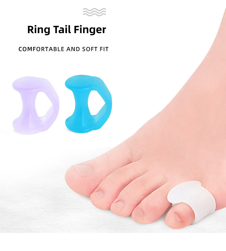 VTTO 1 Cặp Gel Silicon Ống Bọc Bắp Chân Nhỏ Bọc Gel Bảo Vệ Ngón Út Bọc Gel Bảo Vệ Ngón Chân Ngón Chân Cái